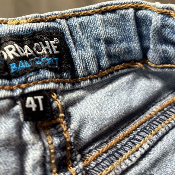 Jordache Baby Boot Adjustable waistband jeans Size 4T Excellent Preloved Conditi - Picture 2 of 4